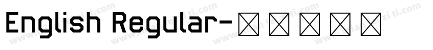English Regular字体转换